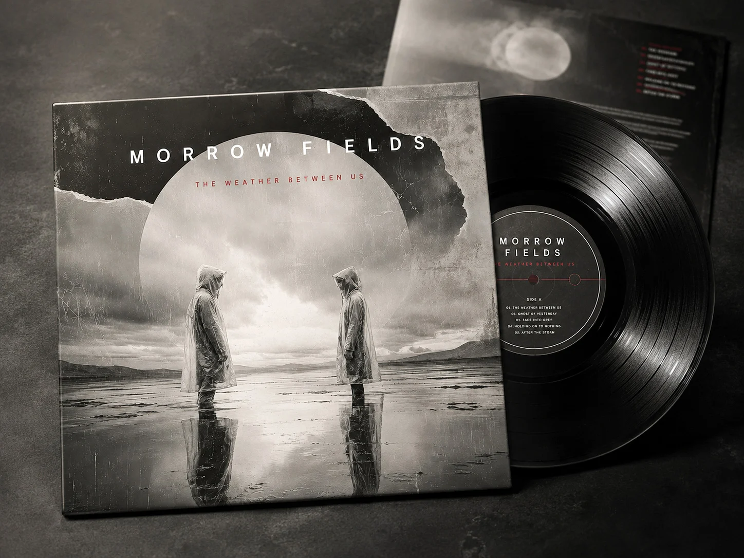 Morrow Fields — The Weather Between Us | Album Cover Design — original portfolio presentation 1